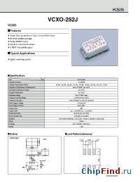 Datasheet VCXO-252J производства Kyocera Kinseki